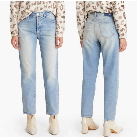 MOTHER Superior The Huffy Flood Jeans High Rise Straight Leg In Amen Size 26 - Picture 2 of 16